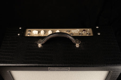 Used Magnatone Varsity Reverb Black Tolex TV Front Guitar Amp Combo With Tuki Cover