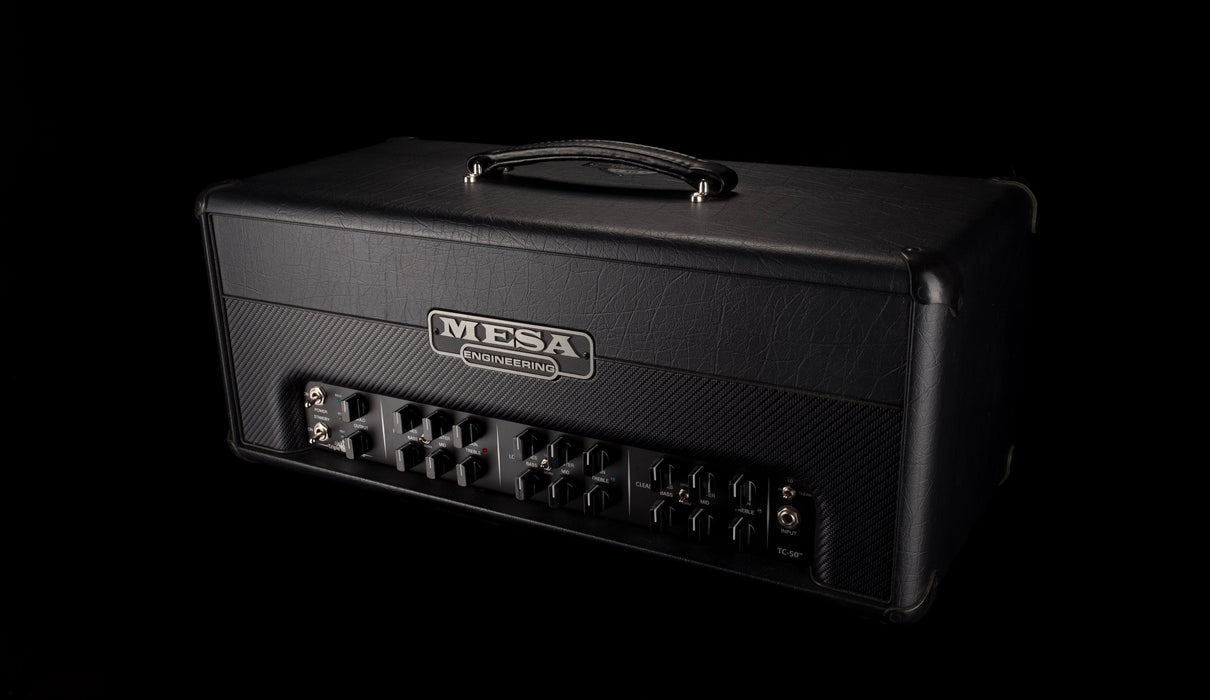 Pre Owned 2017 Mesa-Boogie Triple Crown TC-50 Black Guitar Amp Head with Footswitch and Cover