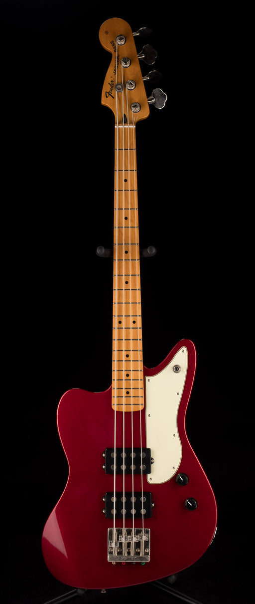 Used Fender Pawn Shop Reverse Jaguar Bass Candy Apple Red