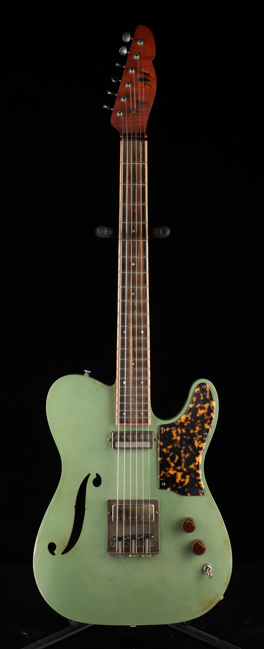 Pre Owned Mule Resophonic Guitars Mulecaster Green With HSC — Truetone ...