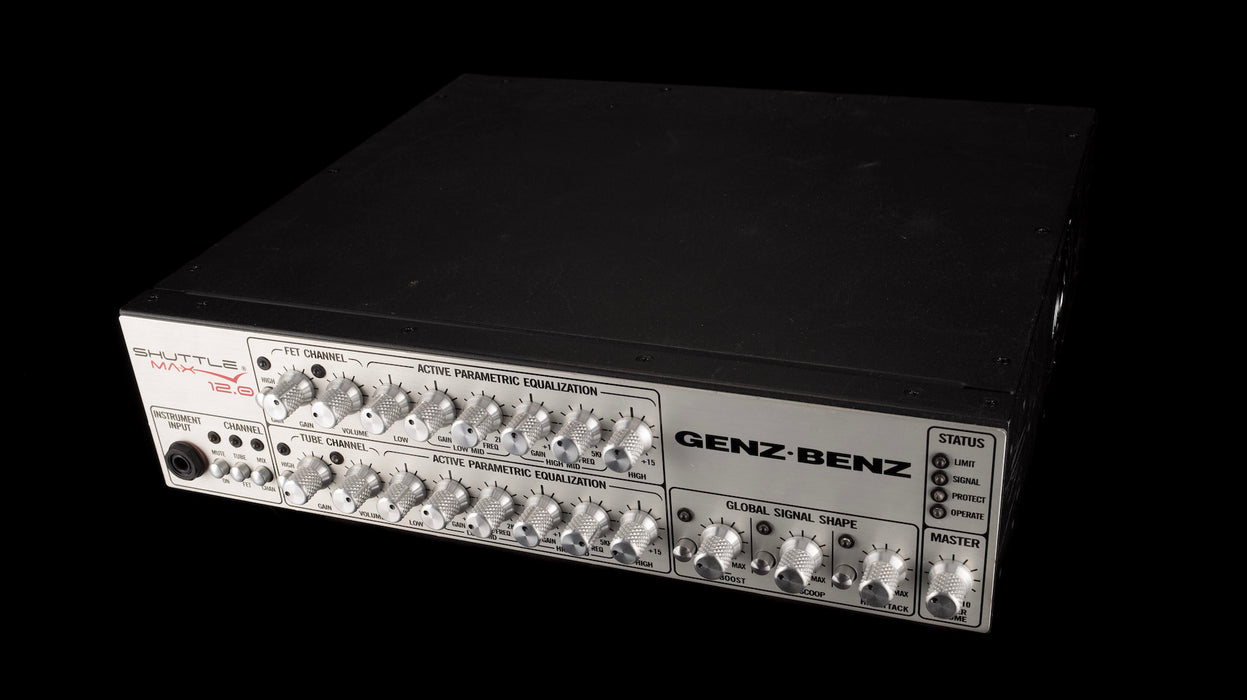 Used Genz Benz Shuttle Max 12.0 Bass Amp Head With Footswitch