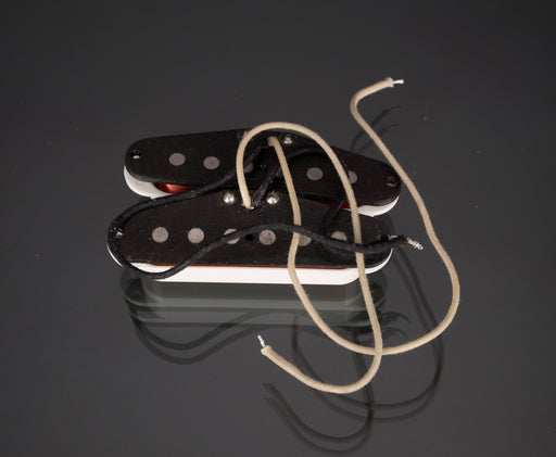 Used Lindy Fralin Stratocaster Blues Special Middle and Neck Pickups - White