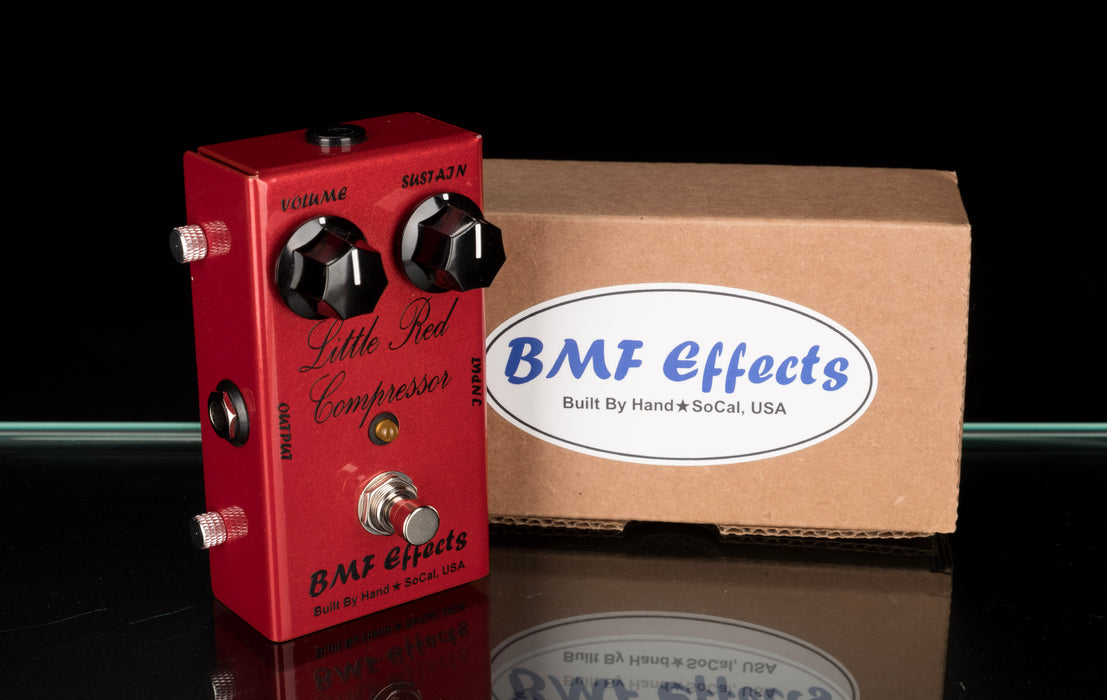 Used BMF Effects Little Red Compressor Pedal with Box