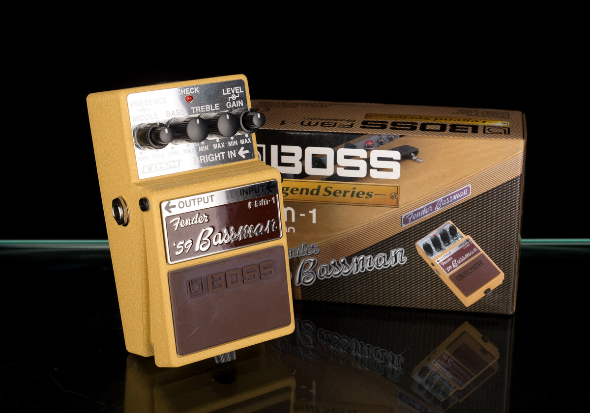 boss fender bassman 59 pedal Used Boss FBM-1 Fender '59 Bassman Pedal With Box — Truetone Music
