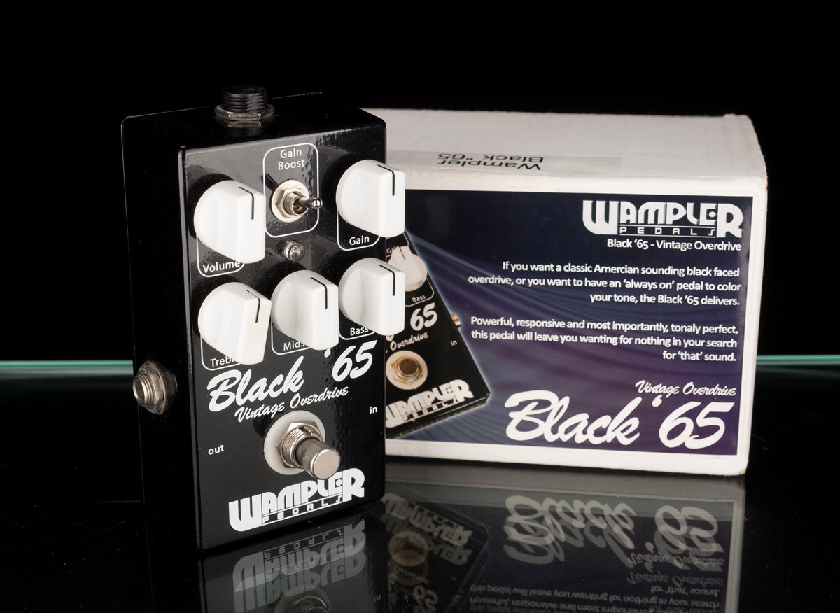 65 color boost pedal Used Wampler Pedals Black '65 Overdrive Pedal With Box — Truetone Music