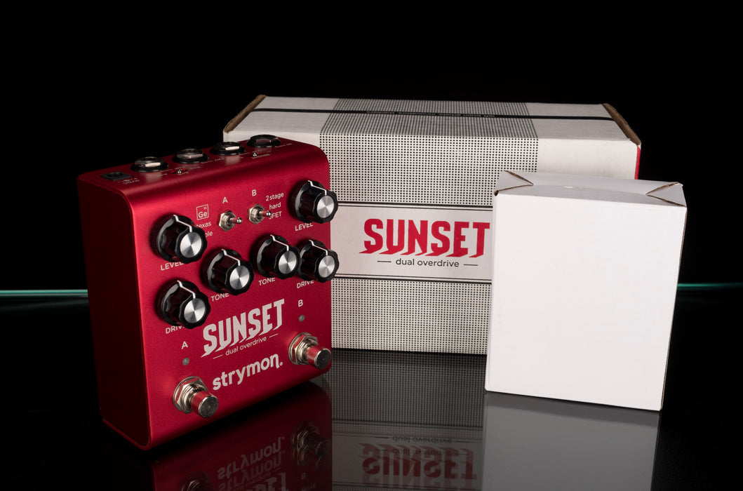 strymon sunset dual overdrive pedal Used Strymon Sunset Overdrive Pedal With Box & Power Supply — Truetone Music