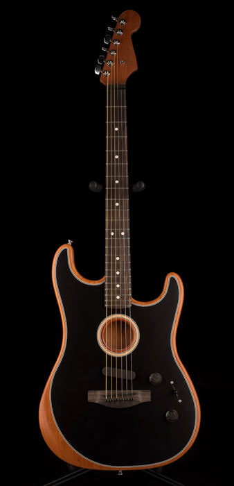 Used Fender Acoustasonic Stratocaster Black With Gig Bag