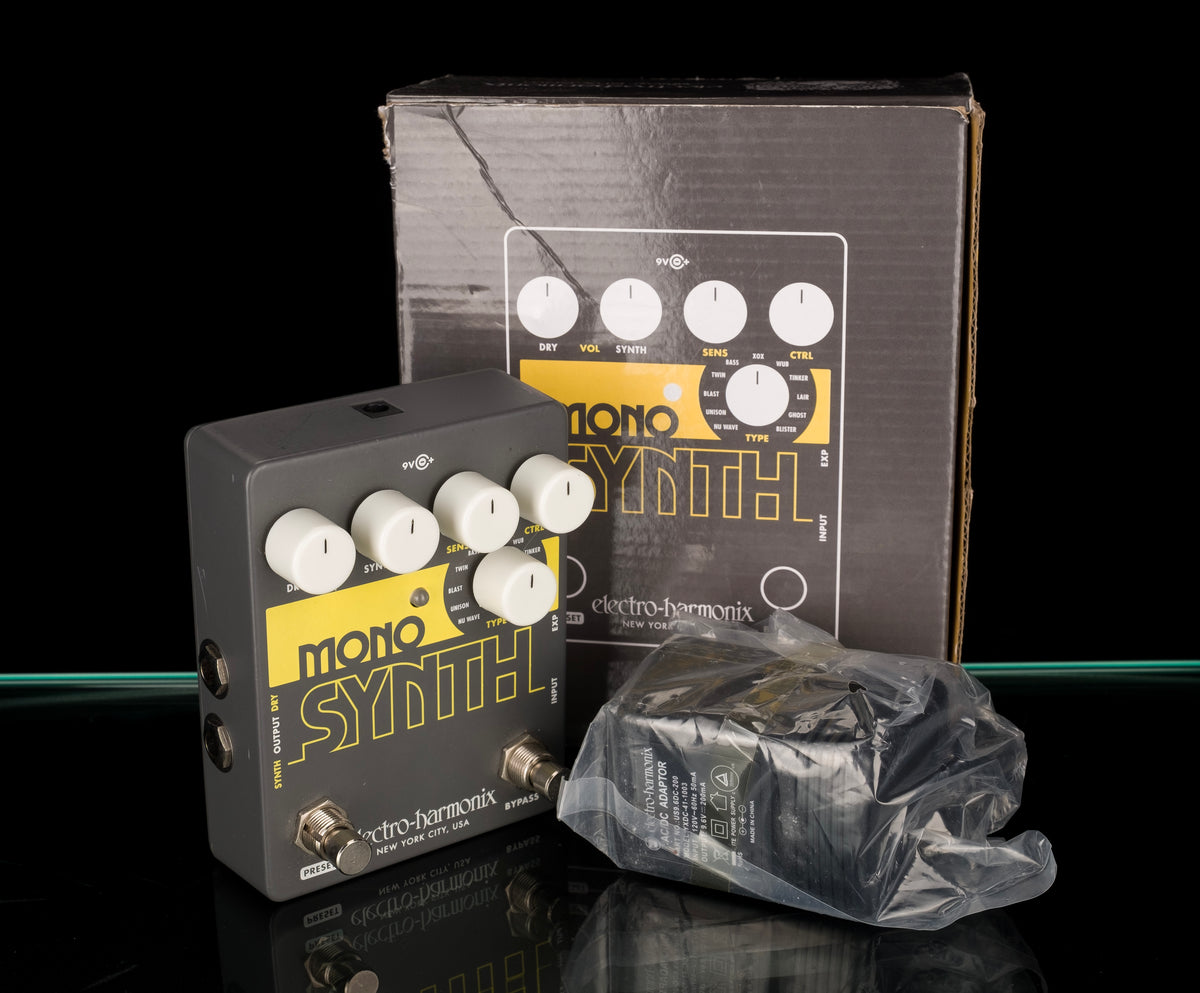 mono synth pedal Used Electro-Harmonix Mono Synth Synthesizer Effect Pedal With Box and — Truetone Music