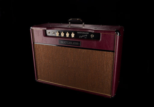 Pre Owned Matchless 1x12 Lightning 15 Burgundy Guitar Amp Combo With Cover