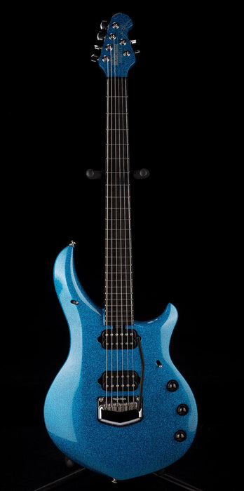 Used Ernie Ball Music Man Ball Family Reserve John Petrucci Signed Majesty 6 Marine Blue Sparkle with OHSC