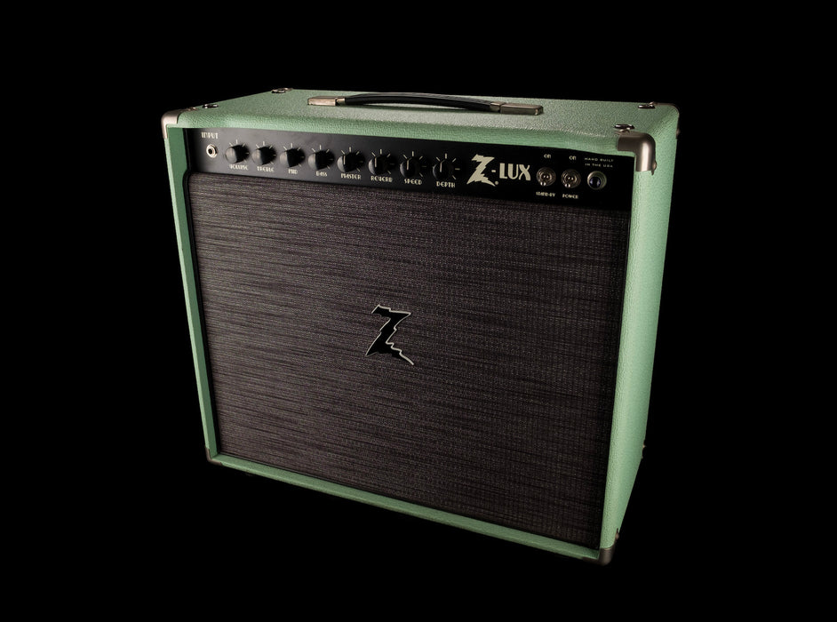 Pre Owned 2016 Dr. Z Z-Lux 1x12" Sea Foam Green Guitar Amp Combo With Footswitch And Cover