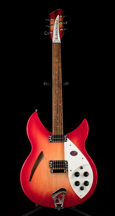 Truetone　Fireglo　—　Semi　330　Rickenbacker　Guitar　OHSC　Music　Six　Hollow　String　With