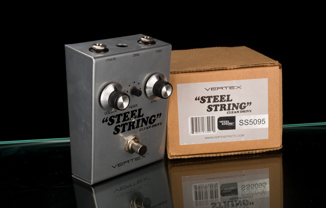 clean drive pedal Used Vertex Steel String MKI Clean Drive Overdrive Pedal with Box — Truetone Music