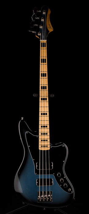 Fano Alt de Facto JM4 Bass Pelham Blue Burst Light Distress with Case