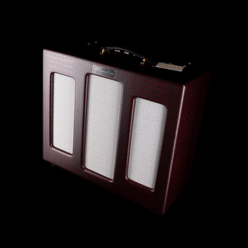 Magnatone Point to Point Varsity Reverb Cathedral Burgundy Guitar Amplifier Combo with Cover