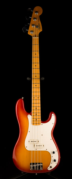 Vintage 1983 Fender Precision Bass Maple Neck Cherry Sunburst With Gig Bag