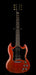 Pre Owned 2002 Gibson Crescent Moon SG Special Faded Cherry With Gig Bag