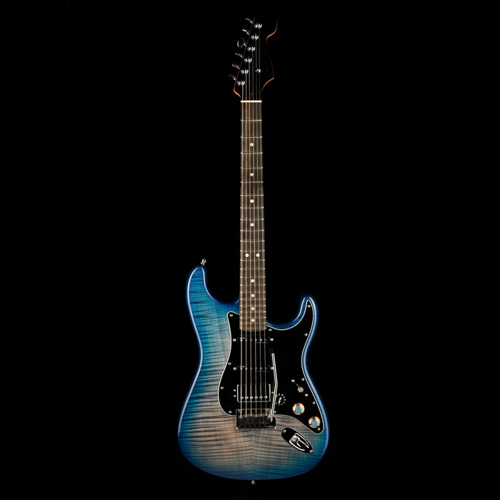 Pre Owned 2021 Fender American Ultra Limited Edition Stratocaster HSS Denimburst With OHSC