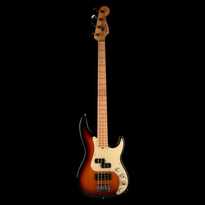 Pre Owned 2006 Fender American Deluxe Precision Bass 3-Color Sunburst With Case