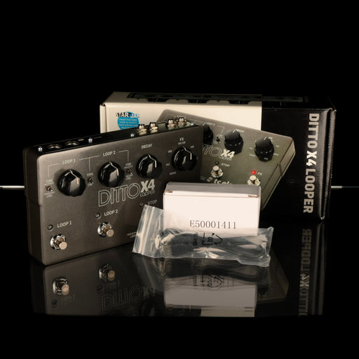 Used TC Electronic Ditto X4 Looper Guitar Effect Pedal With Box And Adapter