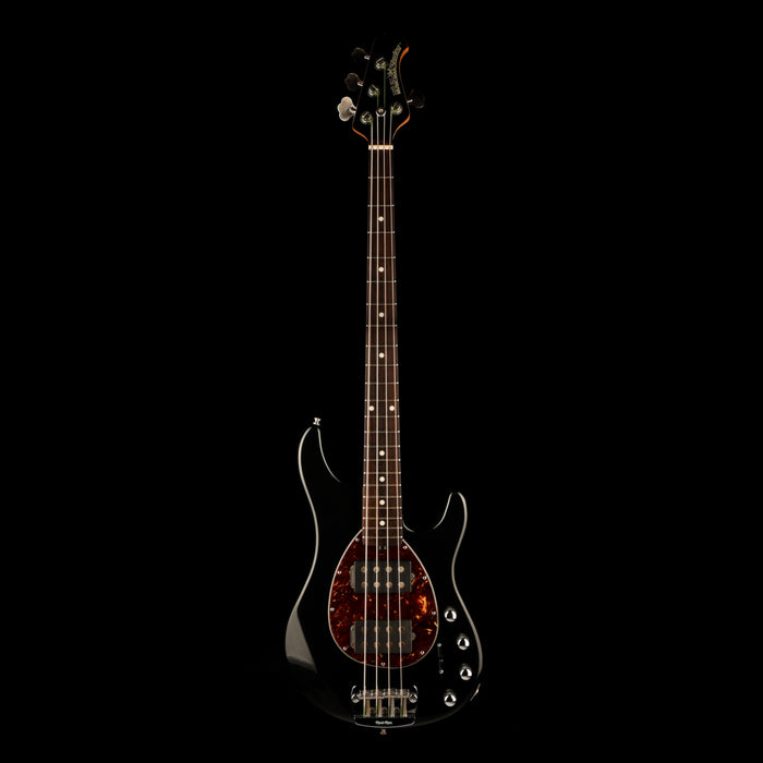 Pre Owned 2007 Ernie Ball Music Man USA Sterling 4 HH Black Bass With OHSC