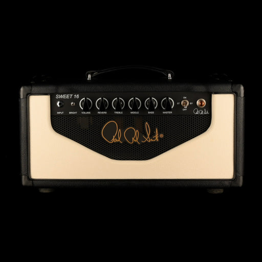Used PRS Sweet 16 16-Watt Black Guitar Amp Head & Matching PRS 112 Tux Black Guitar Amp Cabinet