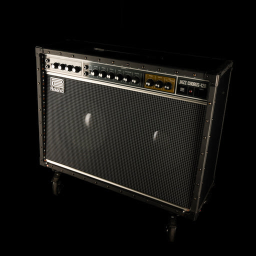 Pre Owned Roland Cube JC-120 Guitar Amp Combo With Footswitch and Cover - Z2M6789