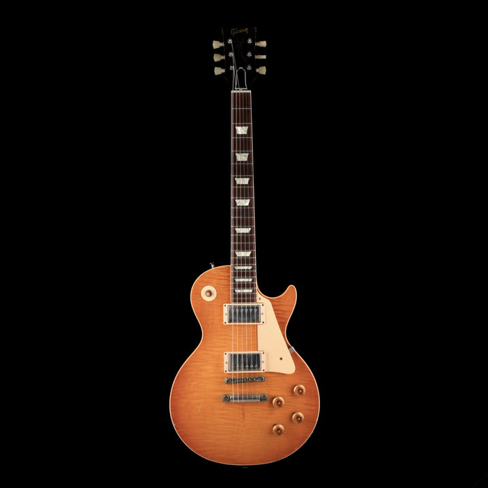 Pre Owned 2018 Gibson Custom Shop Tom Murphy Painted & Aged 1960 Les Paul Standard Reissue Dirty Lemon Burst With OHSC