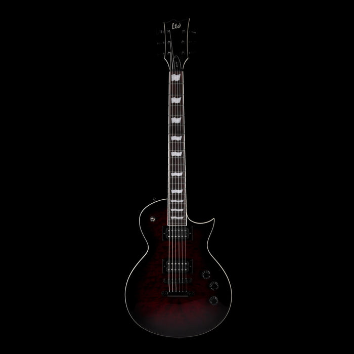 Used ESP LTD EC-256QM See Through Black Cherry Sunburst