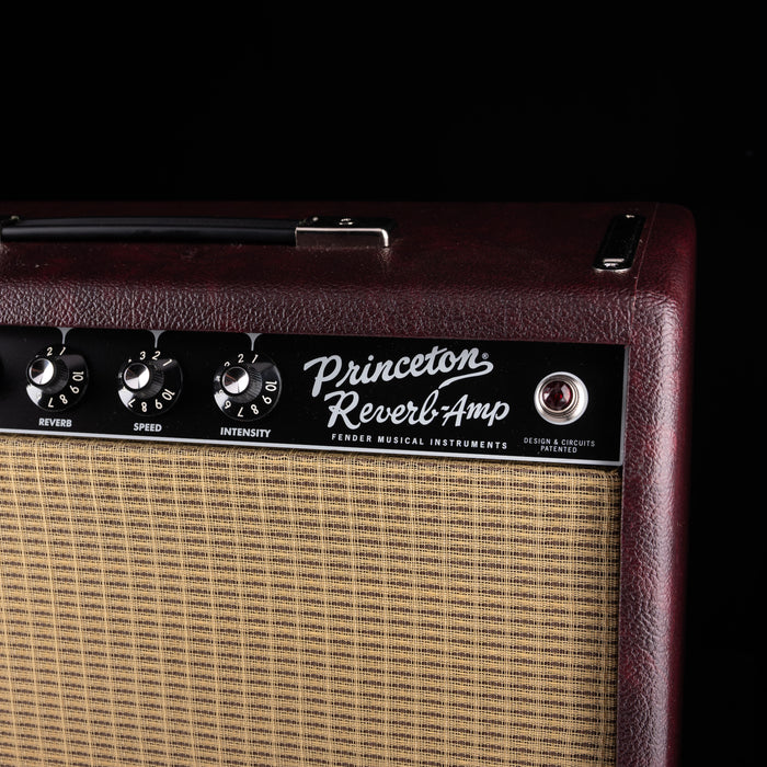 Pre Owned Fender Limited Edition ‘65 Princeton Reverb Bordeaux Reserve Guitar Amp Combo With Cover