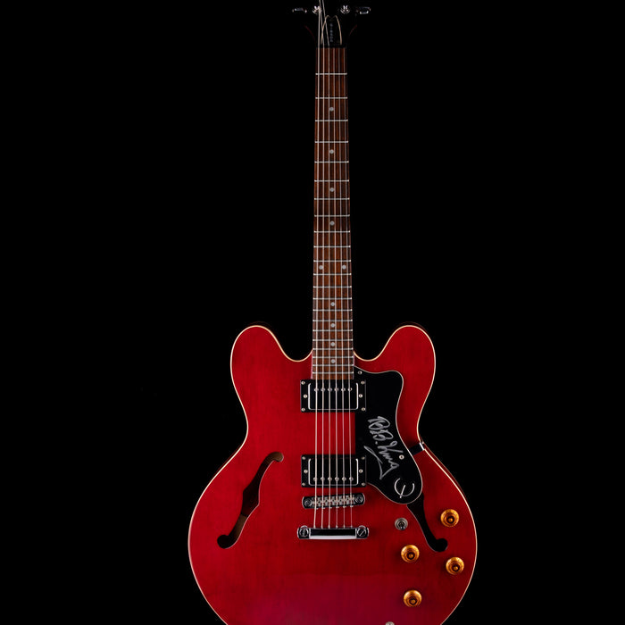 Pre Owned 1998 Epiphone ES-335 Dot Cherry Electric Guitar Signed By B.B. King With HSC