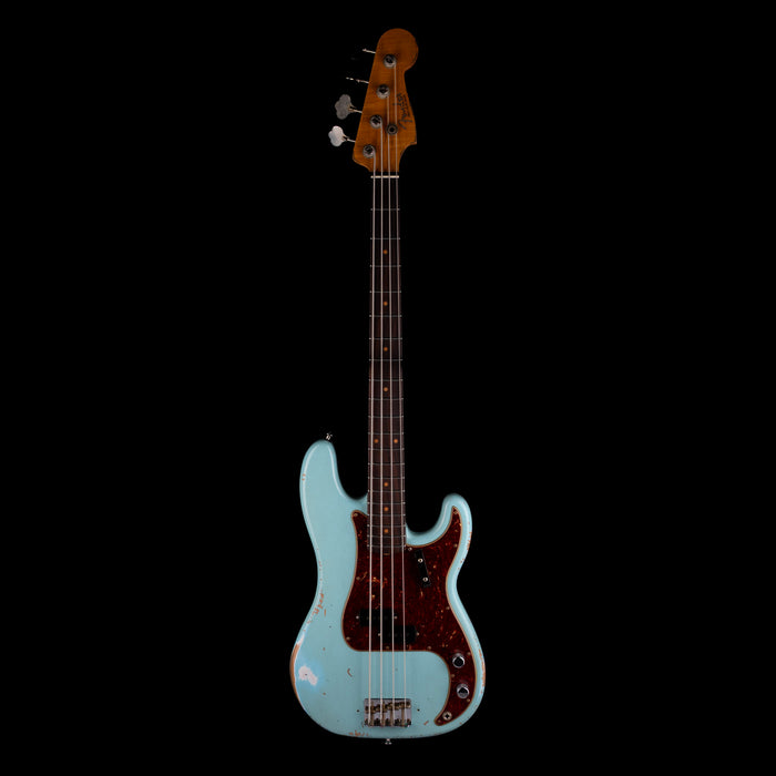 Pre Owned Fender Custom Shop ‘63 Precision Bass Heavy Relic Aged Daphne Blue With OHSC