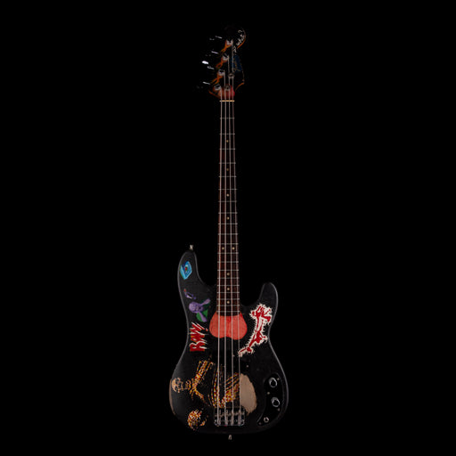 Vintage 1966 Fender Precision Bass Refinished With Custom Artwork With Case