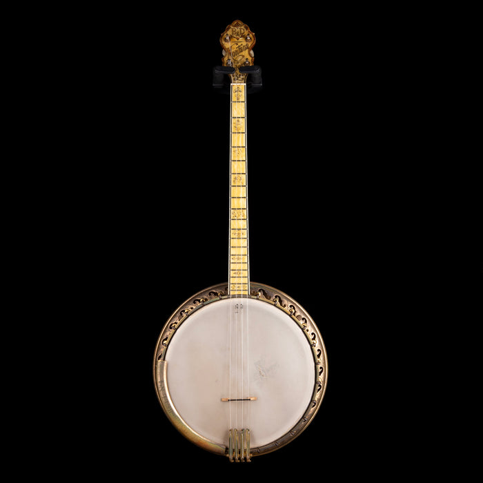 Vintage 1930's Bacon and Day Montana Silver Bell Style No. 4 Tenor Banjo with OHSC - Frank Ovanin Collection