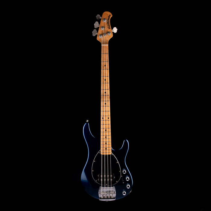 Pre Owned 1996 Ernie Ball Music Man Sterling 4 Bass Blue Pearl With Gig Bag