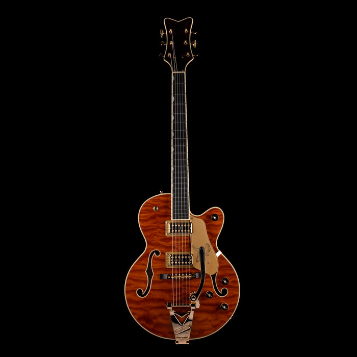 Gretsch Limited Edition Falcon Center Block Jr. Quilted Maple Roundup Orange with Case