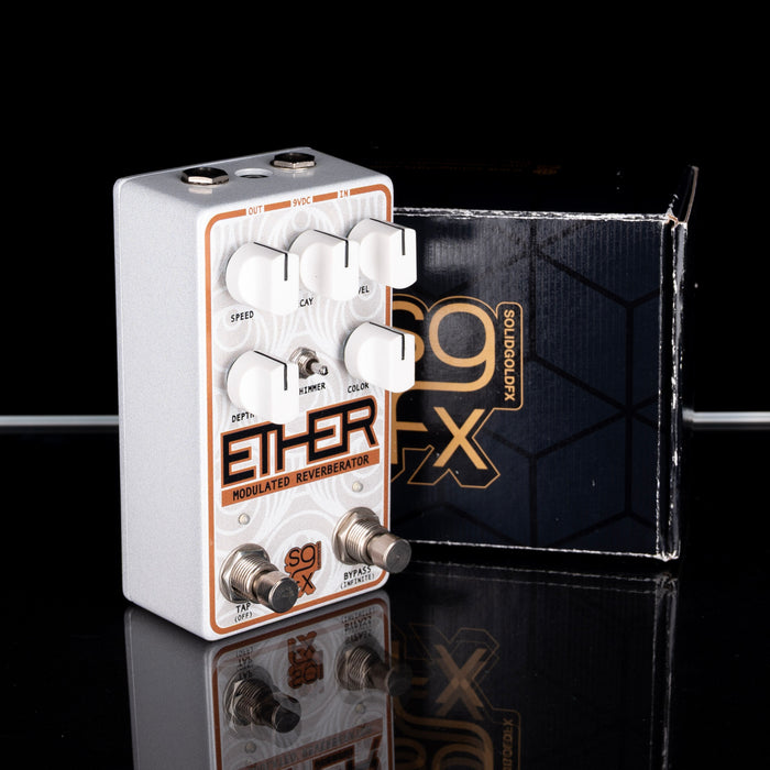 Used SolidGoldFX Ether Modulator Reverb Pedal With Box