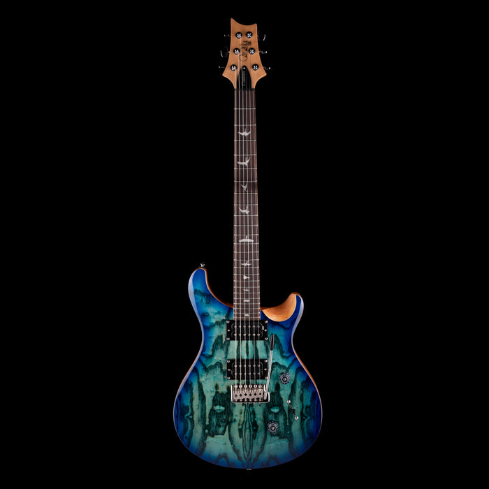 PRS SE Exotic Custom 24 Burled Ash Lake Blue With Gig Bag