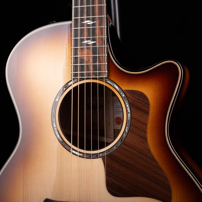 Used 2025 Taylor Builder's Edition 814ce Honduran Rosewood Kona Edgeburst With OHSC