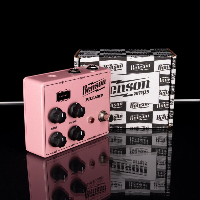 Used Benson Preamp Pedal Pink With Box