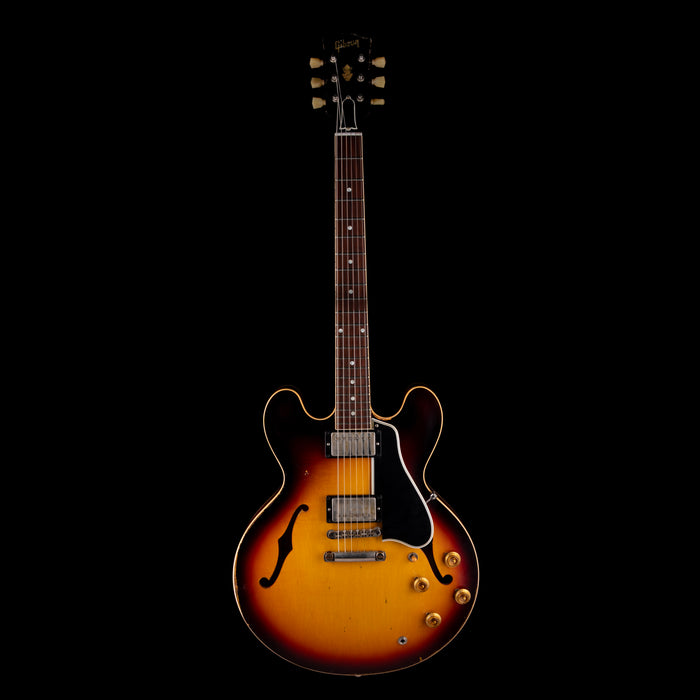 Pre Owned 2021 Gibson Custom Shop Made 2 Measure Tom Murphy 1959 ES-335 Wildwood Spec Heavy Aging Darkburst With OHSC