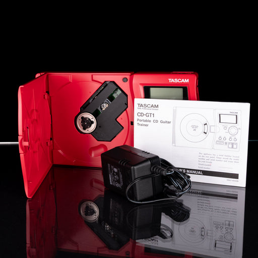 Used Tascam CD-GT1 Portable CD Guitar Trainer Red