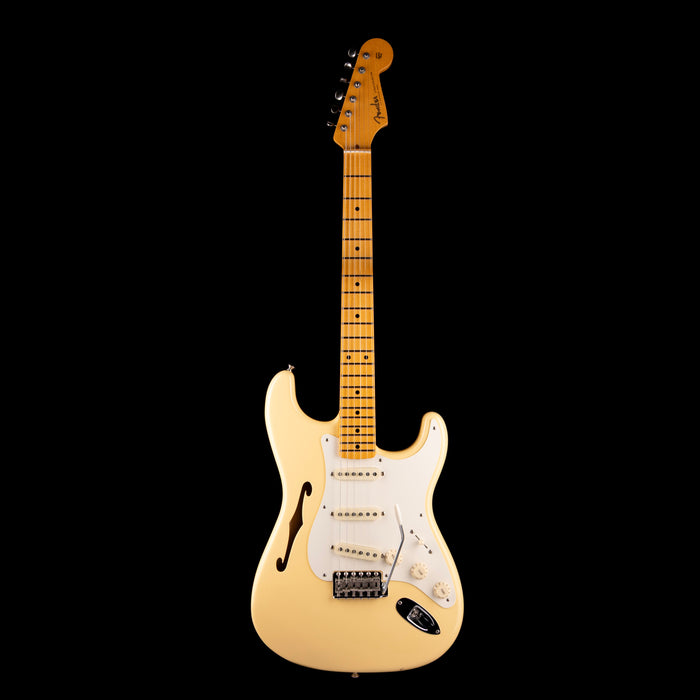 Pre Owned 2018 Fender Eric Johnson Thinline Stratocaster Vintage White With Gig Bag