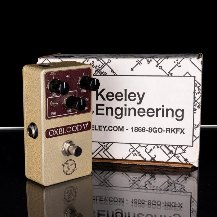 Used Keeley Oxblood Overdrive Pedal with Box