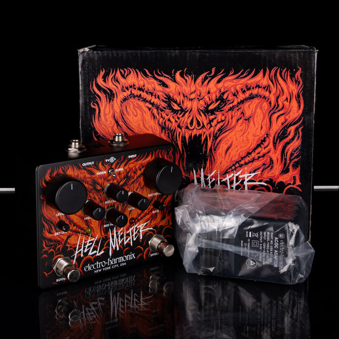 Used Electro-Harmonix Hell Melter Metal Distortion Pedal with Box
