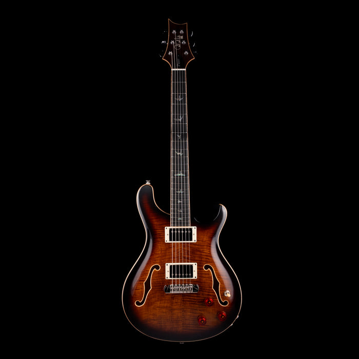 Pre Owned 2024 PRS SE Hollowbody II Piezo Orange Tiger Smokeburst With OHSC