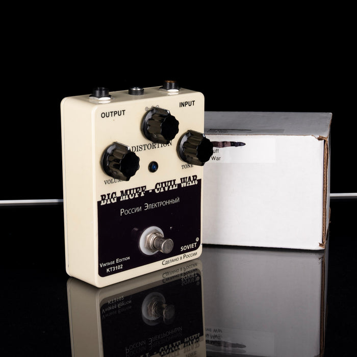 Used Soviet Custom Big Muff Civil War Fuzz Pedal with Box