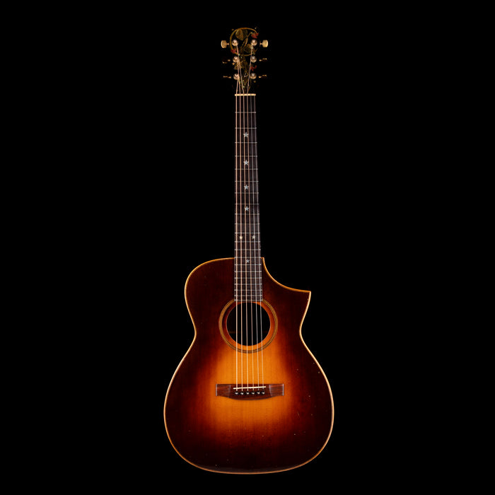Pre-Owned Santo 1976 Dreadnaught Cutaway Electric Sunburst
