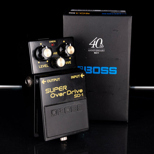 Used Boss 40th Anniversary SD-1 Super Overdrive Pedal with Box