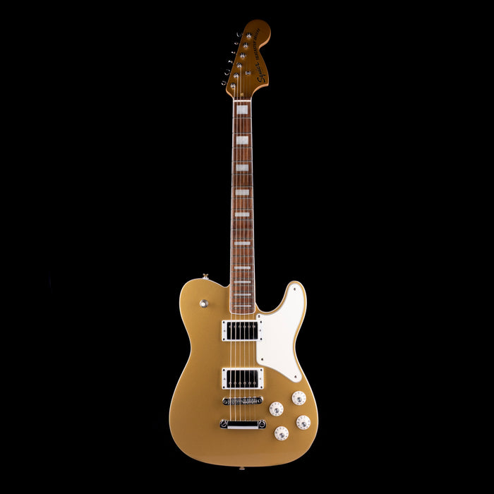 Pre Owned Squier Limited Edition Paranormal Troublemaker Telecaster Deluxe Aztec Gold With Gig Bag